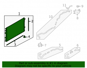Radiator răcire cu apă Nissan Rogue 21-26 1.5T