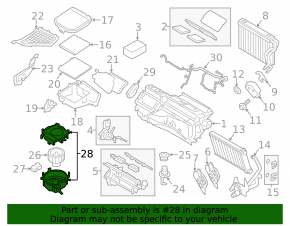 Корпус печки голый вентиляция BMW X3 F25 11-17