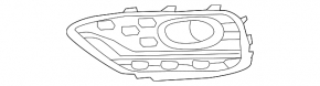 Grilă bara dreapta pentru Honda Crosstour 2013-15