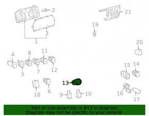 Кнопка зажигания START-STOP Toyota Sienna 15-20