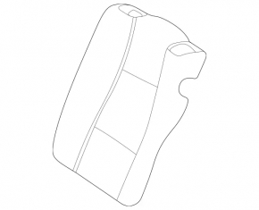 Pernă banchetă spate, rândul 2, Mercedes W167 GLE 350 450 20-24, piele bej, perforată, pentru curățare, îndoită