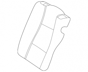 Pernă banchetă spate, rândul 2, Mercedes W167 GLE 350 450 20-24, piele bej, perforată, pentru curățare, îndoită