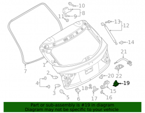 Кнопка открытия крышки багажника Mazda 6 14-21