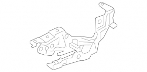 Петля капота левая Mercedes GLA 15-20