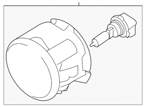 Противотуманная фара птф левая Infiniti G25 G35 G37 4d 06-14