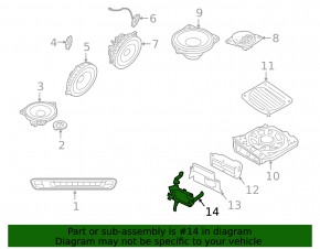 Suport pentru amplificator audio BMW X3 G01 18-21