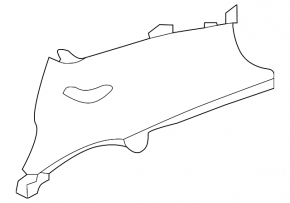 Capac spate dreapta Nissan Leaf 18- gri