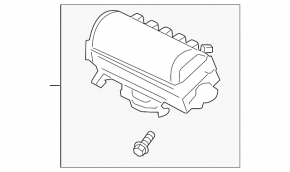 Подушка безопасности airbag пассажирская в торпеде Acura ILX 13-15