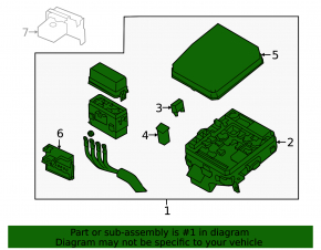 Blocul de relee Mitsubishi Outlander 16-21