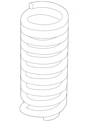 Пружина задняя левая Mercedes W164 ML