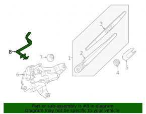 Duza spalator spate Nissan Murano z52 15-