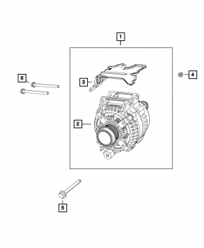 Генератор Jeep Cherokee KL 14-15 3.2
