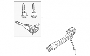 Механизм ручки двери передней правой Mazda CX-50 23-26