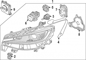 Фара передняя правая в сборе Volkswagen ID.4 23-26 LED с matrix beam