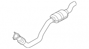 Downpipe stânga Audi A6 C7 12-15 3.0T AWD
