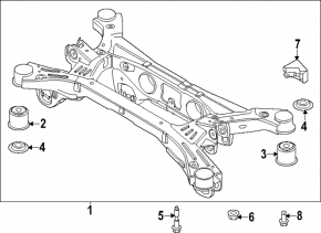 Subcadru spate Hyundai Santa Fe 24-26 FWD