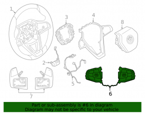 Кнопки управления на руле BMW 7 G11 G12 16-19 хром, Sport, царапины