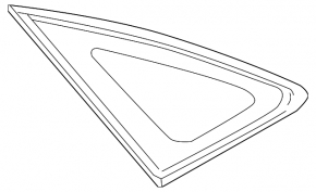 Geam din sticlă oarbă spate dreapta Lexus RX300 RX330 RX350 RX400h 04-09 cu turnare nou original