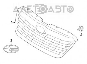 Решетка радиатора grill Subaru b10 Tribeca