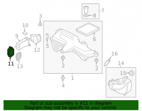 Воздухоприемник BMW F30 12-18 N20