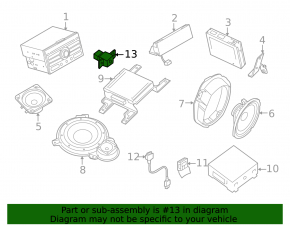USB Hub, AUX Nissan Versa Note 13-17