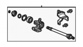 Arbore intermediar față dreapta Honda Crosstour 12-15 2.4, transmisie automată