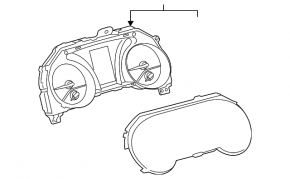 Panoul de instrumente Toyota Camry v70 18- LE\SE