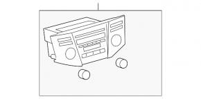 Головное устройство Lexus RX300 RX330 RX350 RX400h 04-09 с пленкой под дерево, царапины