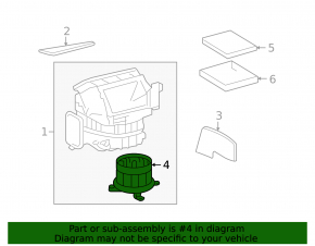 Motor ventilator încălzire Lexus LX570 08-16