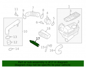 Воздухоприемник Audi Q3 8U 15-18 сетка