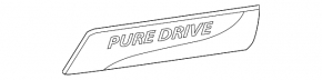 Эмблема надпись PURE DRIVE двери багажника Nissan Versa Note 13-17