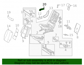 Заглушка салазки сиденья 2 ряда правого передняя левая Mercedes W167 GLE 350 450 20-26 черная