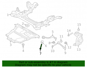 Болт крепления переднего подрамника 2 шт BMW 4 F32/33/36 14-20 136мм