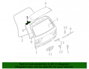 Петля капота левая BMW X3 E83 03-10