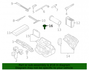Крепление запасного колеса Audi A6 C8 19-24