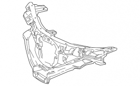 Основание решетки радиатора grill Toyota C-HR 18-19