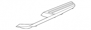 Decorați panoul frontal Volkswagen ID.4 23-25 superioară negru
