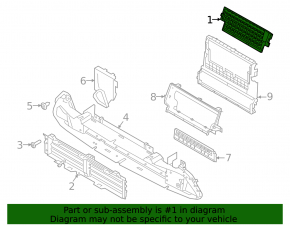 Jaluzele deflectoare de radiator pentru Land Rover Range Rover Velar 2020-2025, rest, sus, 2.0, 3.0