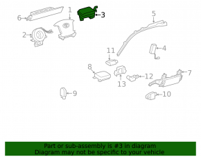 Подушка безопасности airbag пассажирская в торпеде Toyota Sequoia 08-09