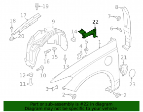 Кронштейн зарядного порта Ford Fusion mk5 13-20 plug-in