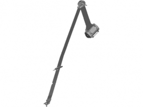 Ремень безопасности задний левый Ford Transit Connect MK2 13-18 черн