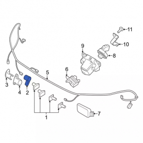 Парктроник передний Ford Edge 19-24 боковой