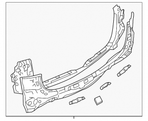 Panoul din spate al Mazda CX-5 17- complet, format din 2 piese pentru BSM