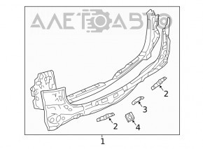 Задняя панель Mazda CX-5 17-24 в сборе 2 части под BSM