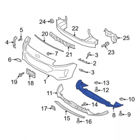 Buza bara fata Ford Escape MK4 20- structura, rupturi, zgarieturi