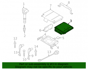 Блок ECU компьютер двигателя VW Tiguan 12-13