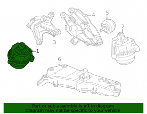 Подушка двигателя правая BMW X3 G45 25-26 2.0T