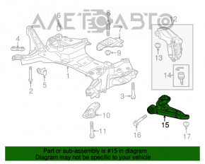 Maneta inferioară față stânga Jeep Cherokee KL 14-18