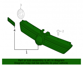 Grilă radiator VW e-Golf 15-17