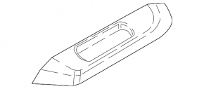 Накладка обшивки арки багажника левая VW Tiguan 18-24 черная под 3 ряда